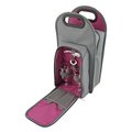 True Fabrications True Fabrications 2428 Grey Metropolitan 2-Bottle Tote 2428